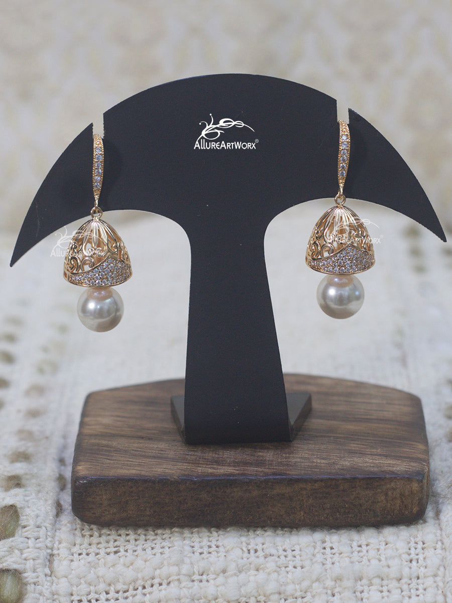 Cutwork Jhumkis